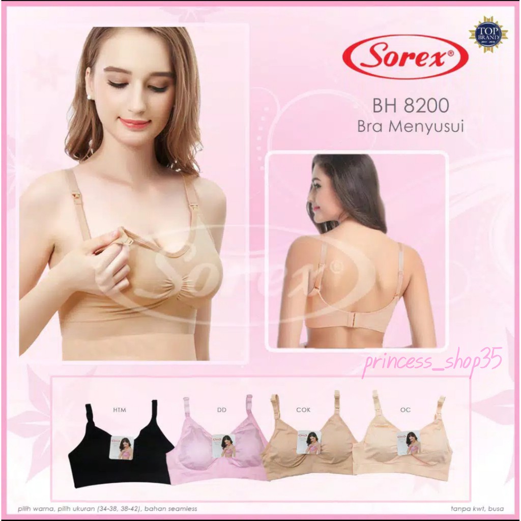 Jual Sorex Bra Menyusui Tanpa Kawat Nursing Bra Kait 3 Setara