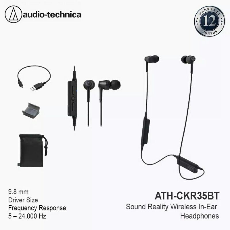 Jual Audio Technica ATH CKR35BT Earphone Bluetooth Wireless