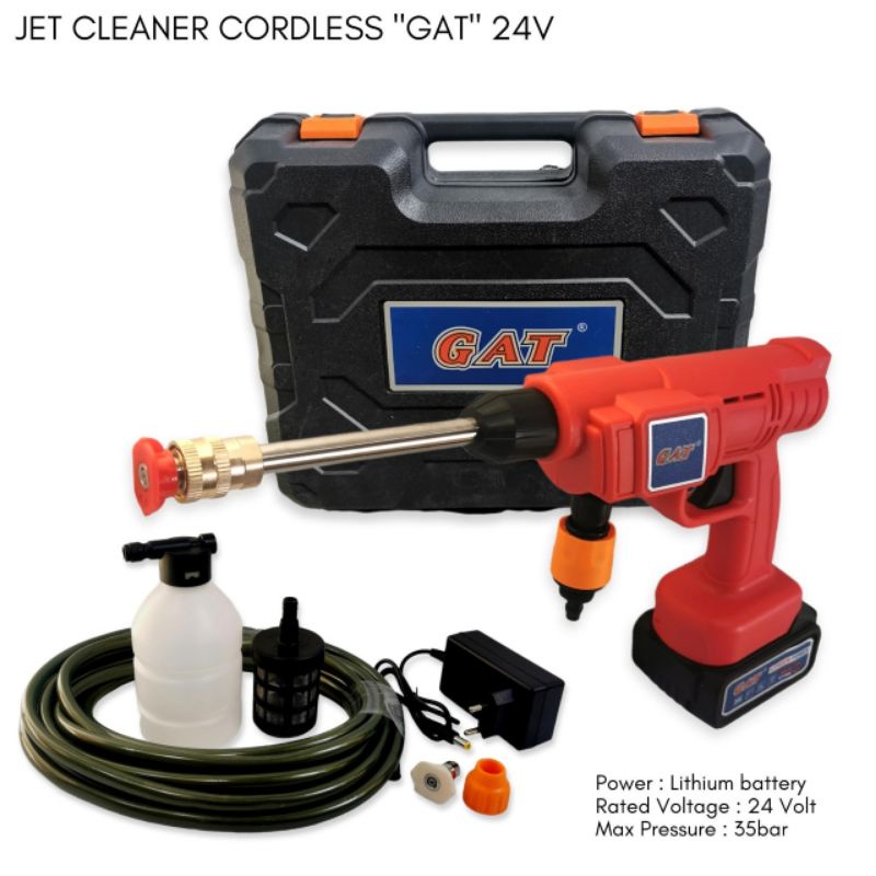 Jual Jet Cleaner Baterai / Cordless GAT / Mesin Cuci Mobil Motor Ces ...