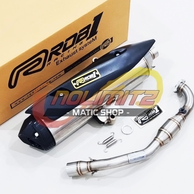 Jual Knalpot Standar Racing Rob1 Power Boom Honda Pcx Vario 160 Shopee Indonesia