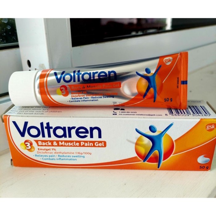 Jual VOLTAREN BACK & MUSCLE PAIN GEL 50gr (BERKUALITAS) | Shopee Indonesia