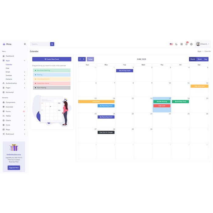 Jual Bootstrap 5 - Minia v1.0 | PHP Premium Admin & Dashboard Template ...