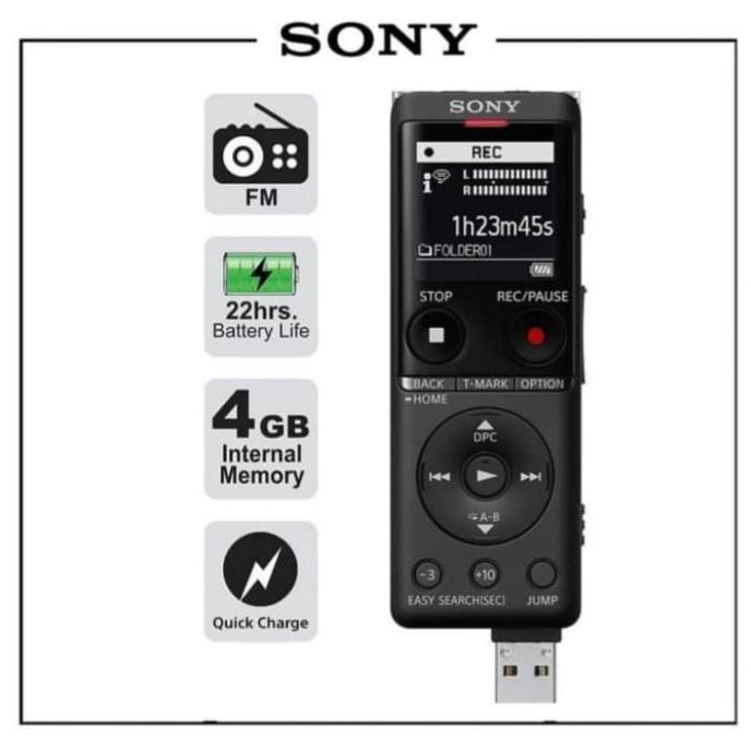 Jual Voice Recorder Sony Original IcdUx560F Perekam Suara Stereo Fm