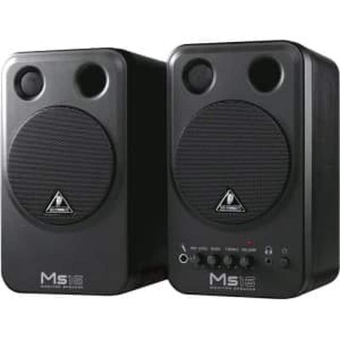 Monitor Speaker BEHRINGER MS16 Attivi | 16W | Coppia Con Cavi | Per Studio Casa E Multimedia