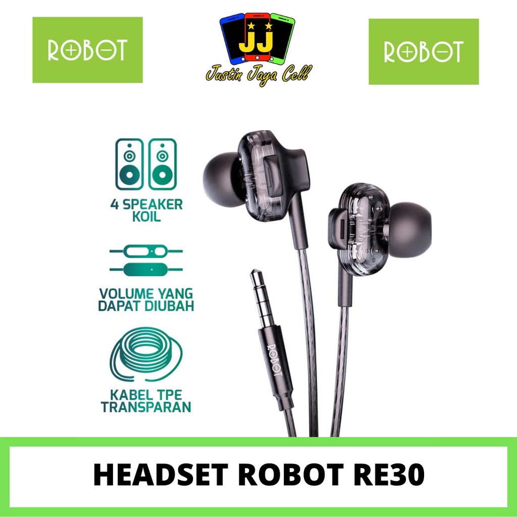 Jual Headset Robot Re Wired Earphone Bass Speaker Shopee Indonesia