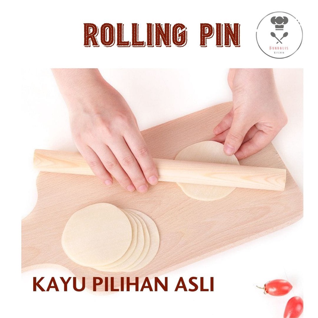 Jual Rolling Pin Kayu / Alat Penggiling Adonan / Penggilas Adonan ...