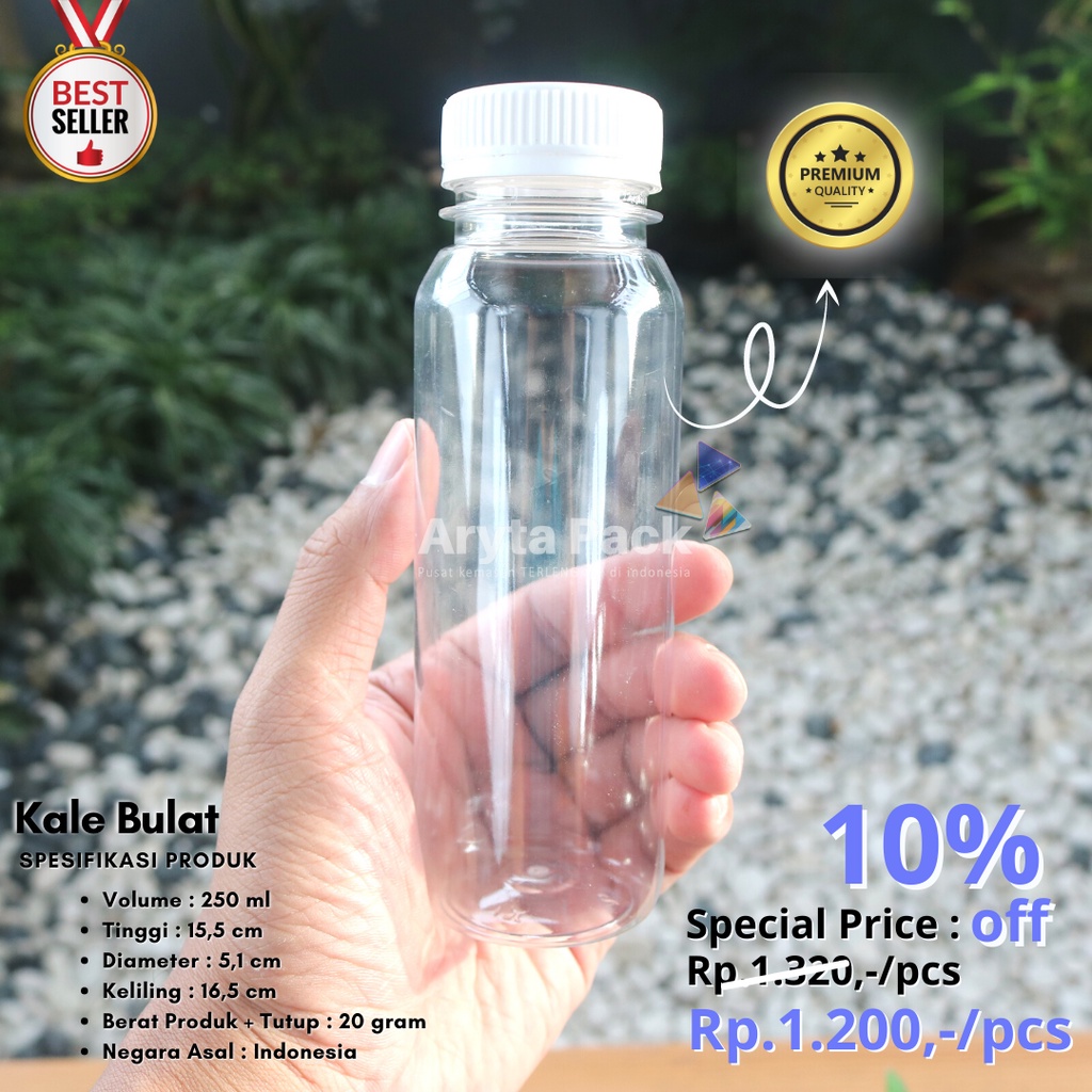 Jual Botol Plastik Pet Ml Kale Bulat Ekonomis Gr Minuman Jus Susu