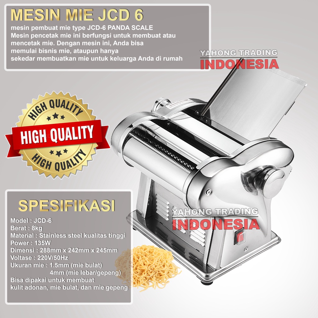 Jual Mesin Pembuat Mie Jcd Mesin Giling Pencetak Mie Noodle Maker