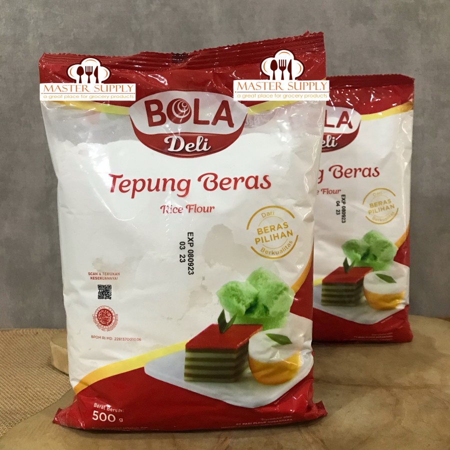 Jual BOLA DELI RICE FLOUR 500 GR TEPUNG BERAS HIGH QUALITY Shopee Indonesia