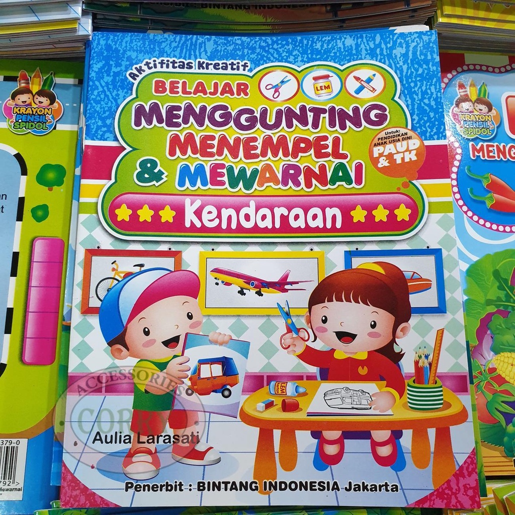 Jual Buku Kreativitas Anak Belajar Menggunting Tempel Mewarnai Paud Tk