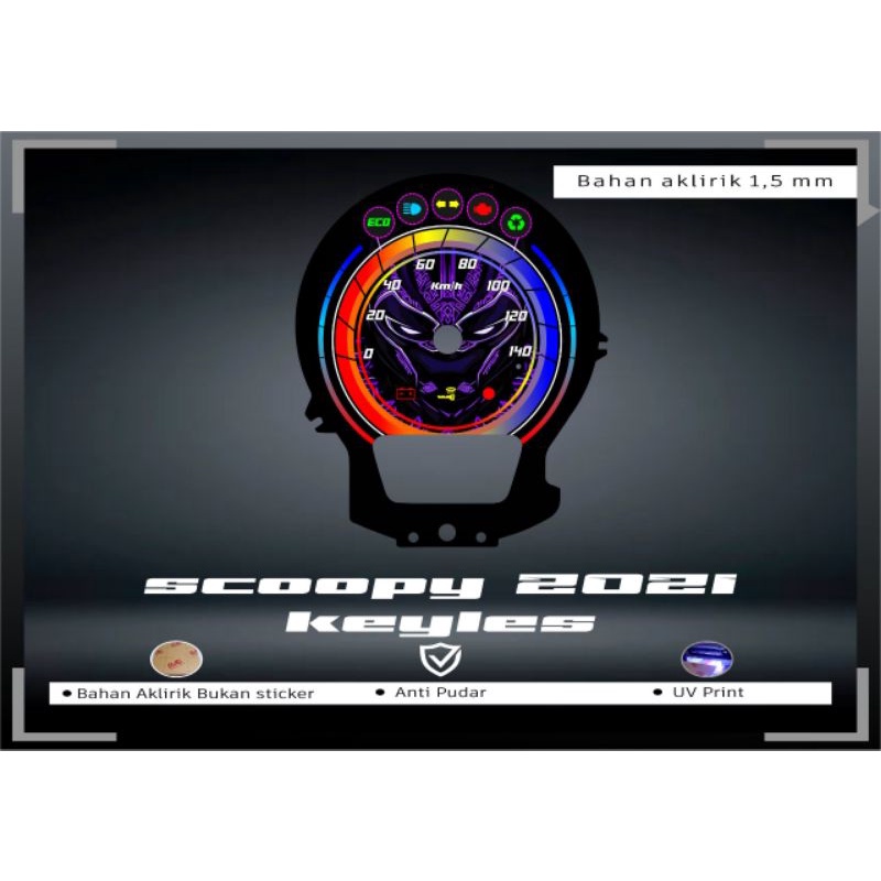 Jual papan speedometer Scoopy 2021 panel spidometer custom Scoopy 2021 ...