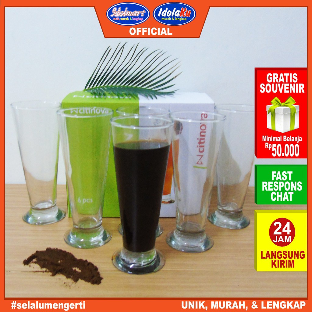 Jual Idolmart Citinova Gelas Dublin Isi 6 Pcs Gelas Set Isi 6 Gelas Kado Gelas Kaca Gelas Jus 2467