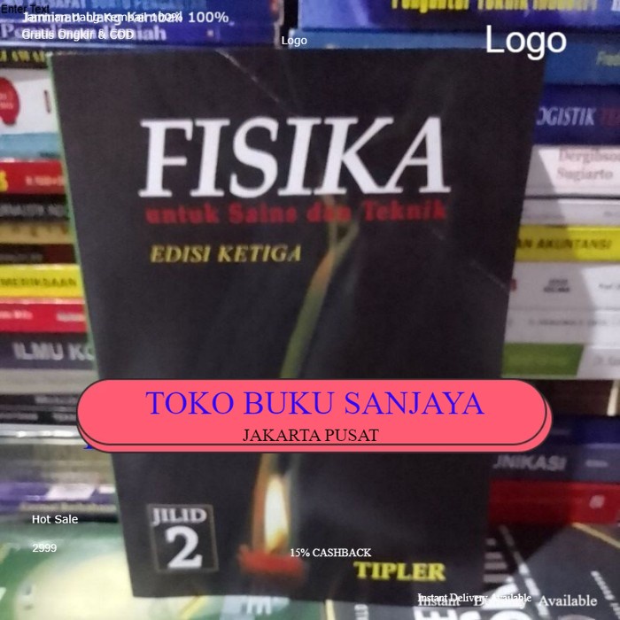 Jual Fisika Untuk Sains Dan Teknik Edisi 3 Ketiga Jilid 2 By Tipler