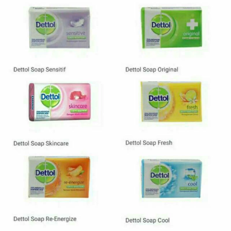 Jual Sabun Dettol 65 gram varian pink, ungu, kuning | Shopee Indonesia