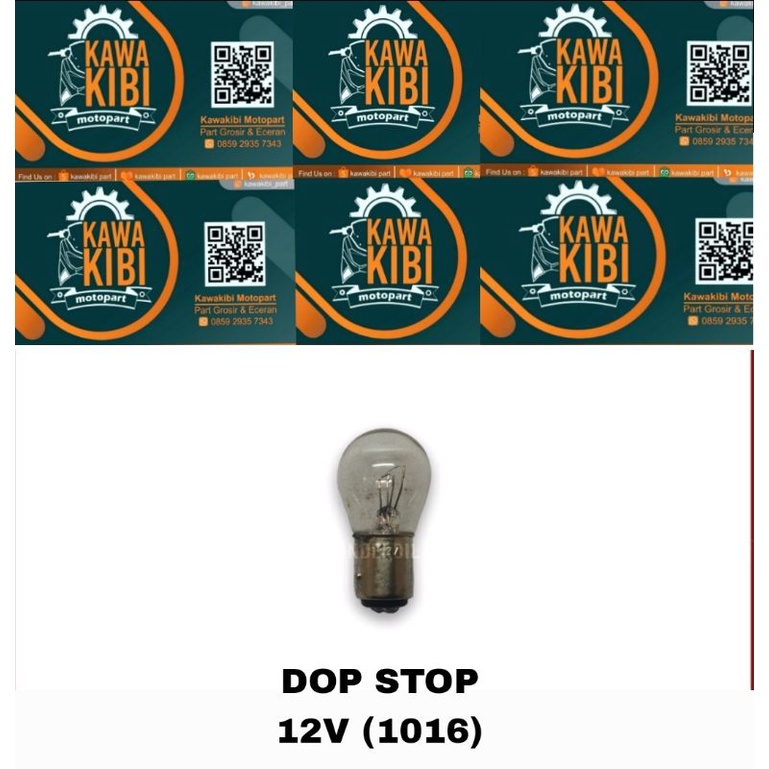 Jual Dop Stop 12V 21/6CP (1016) Denshin - Bohlam Lampu Rem Belakang ...