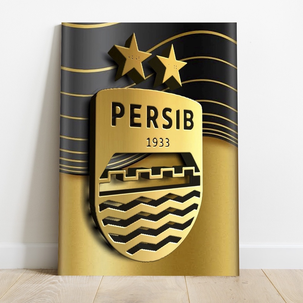 Jual Poster Persib Bandung 1933 Logo Bendera Sepak Bola Dekorasi