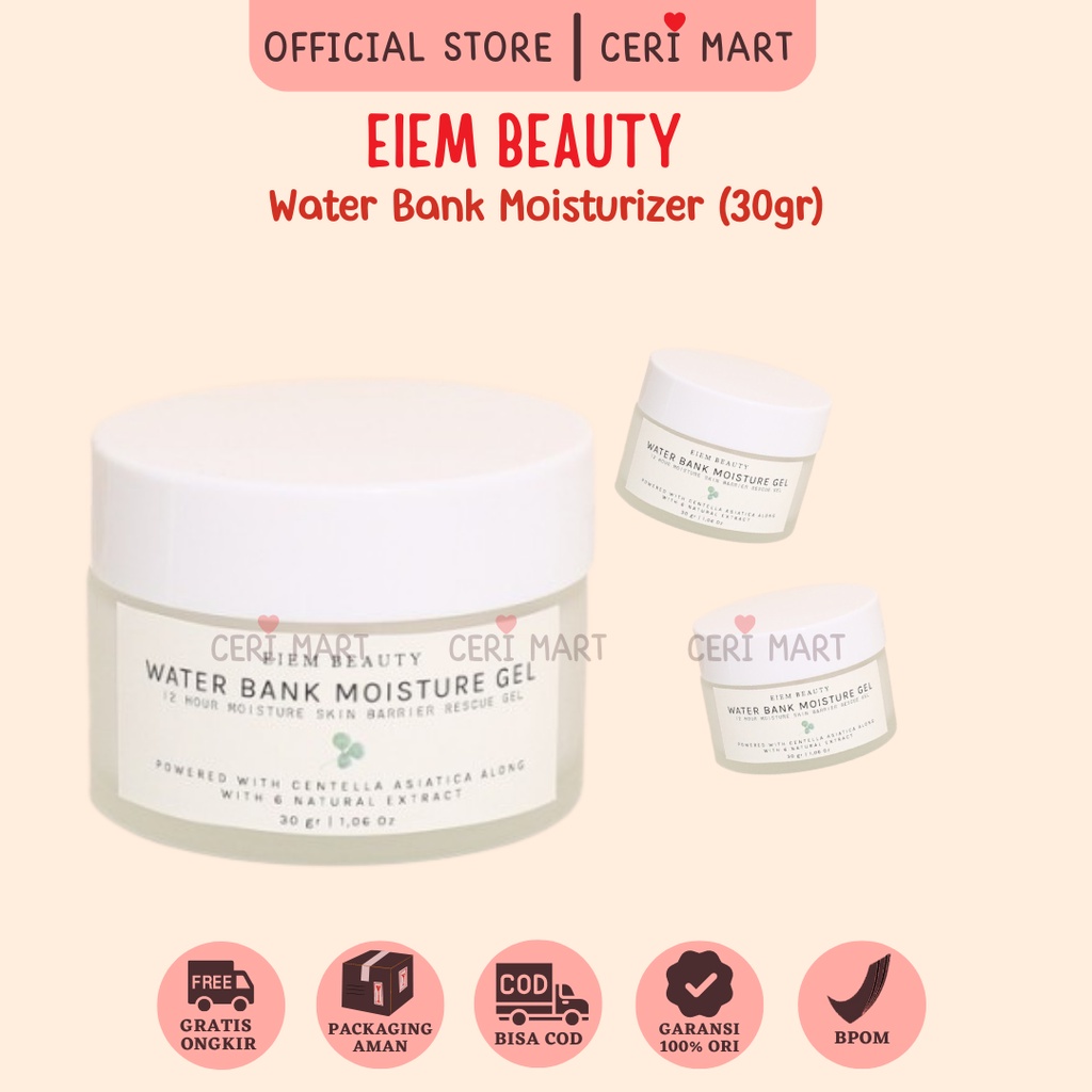 Jual Eiem Beauty Water Bank Moisturizer BPOM Original Shopee Indonesia