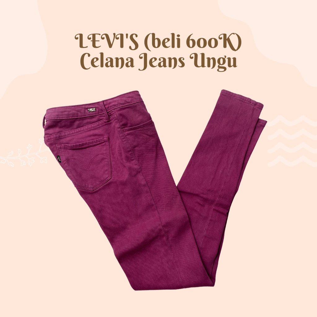 Jual Levi S Asli Celana Panjang Ungu Beli K Di Levi S Shopee Indonesia