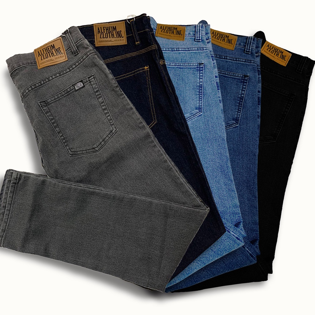 Jual AlfheimCloth.Inc Celana Jeans Pria Pants Denim - Slim Fit Pria