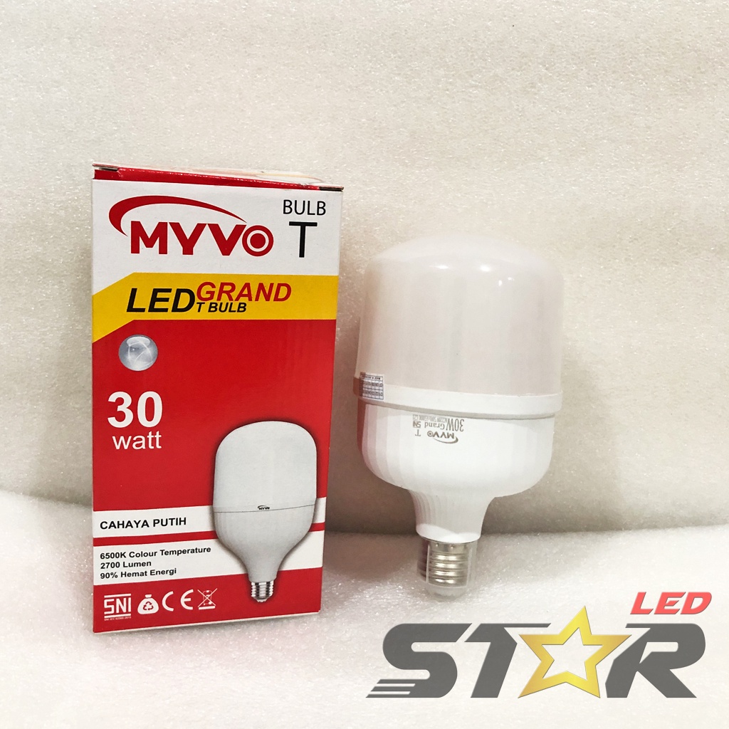 Jual Myvo Grand Bulb T Led W W Lampu Bohlam Tabung Murah Hemat Energi Irit Listrik Super