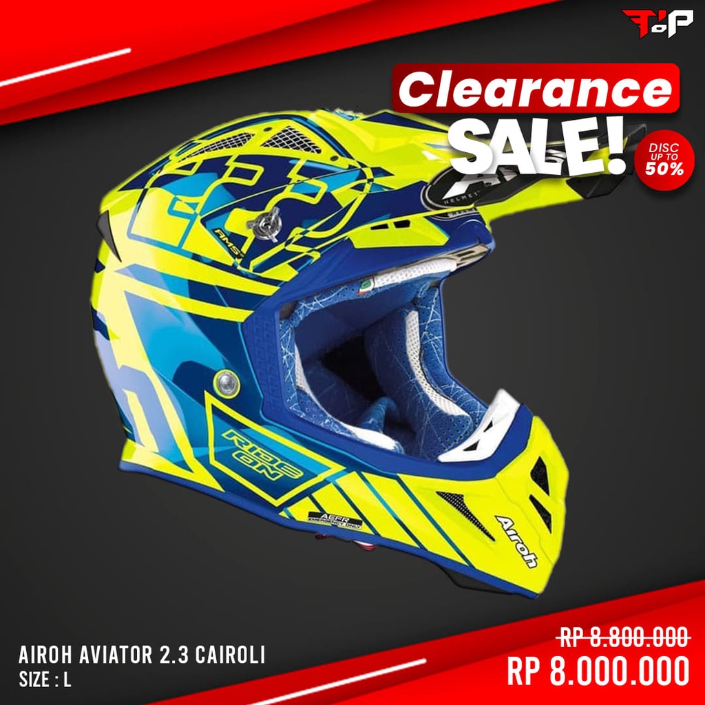 Jual AIROH AVIATOR 2.3 CAIROLI 2020 HELM MX TRAIL CROSS