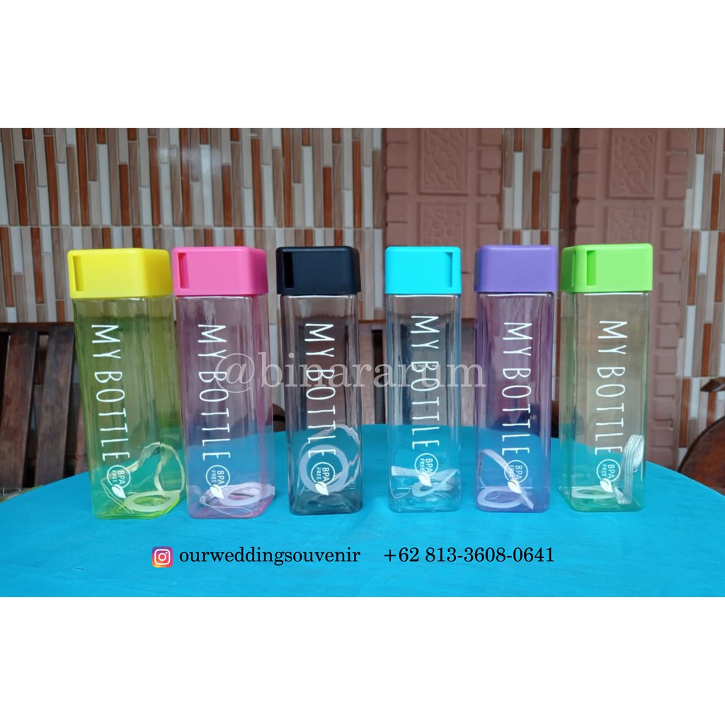 Jual My Bottle Kotak Persegi 500 Ml Grosir Botol Air Minum Murah Shopee Indonesia 2901