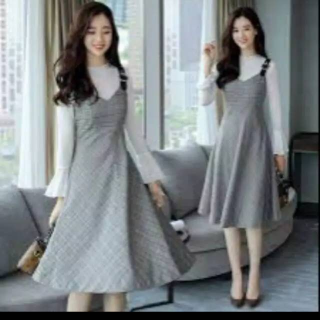 Dress korea outlet shopee