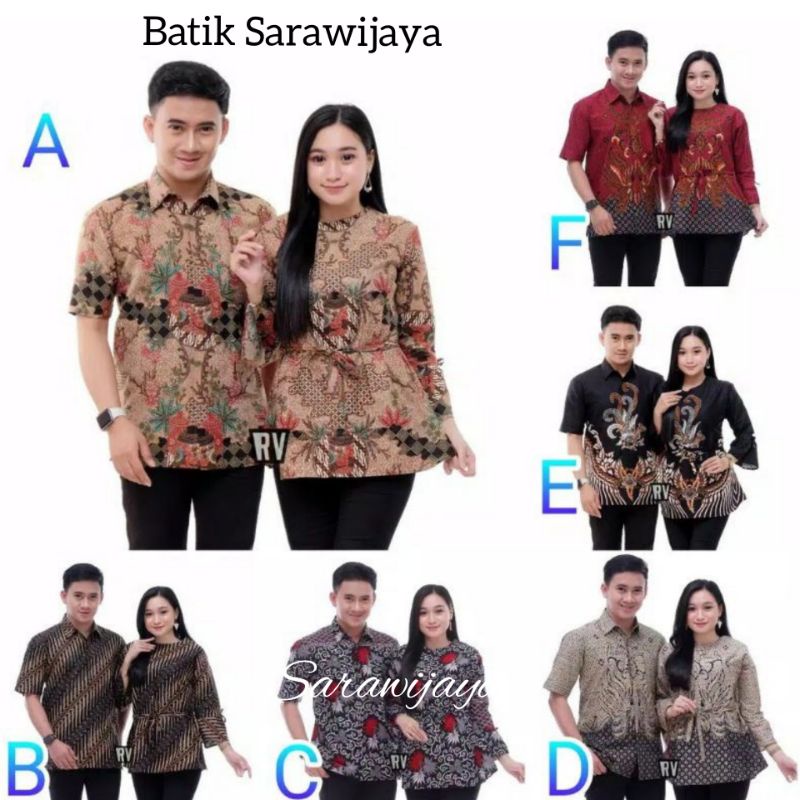 Jual Couple Batik Baju Batik Couple Atasan Batik Blouse Batik Kemeja ...