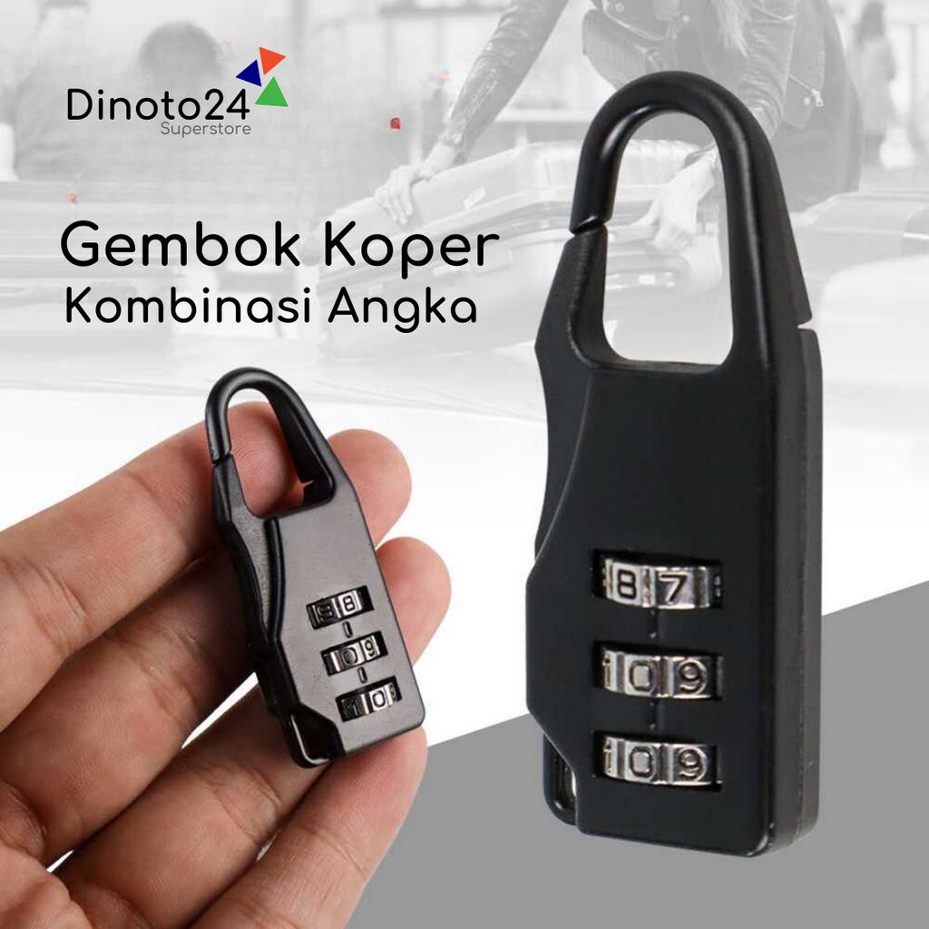 Jual Gembok Koper Kode Angka Kunci Slot Pengaman Tas Ransel Kombinasi