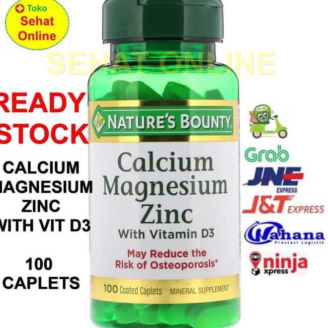 Jual Nature'S Bounty Calcium Magnesium Zinc 100 Kaplet List Murah