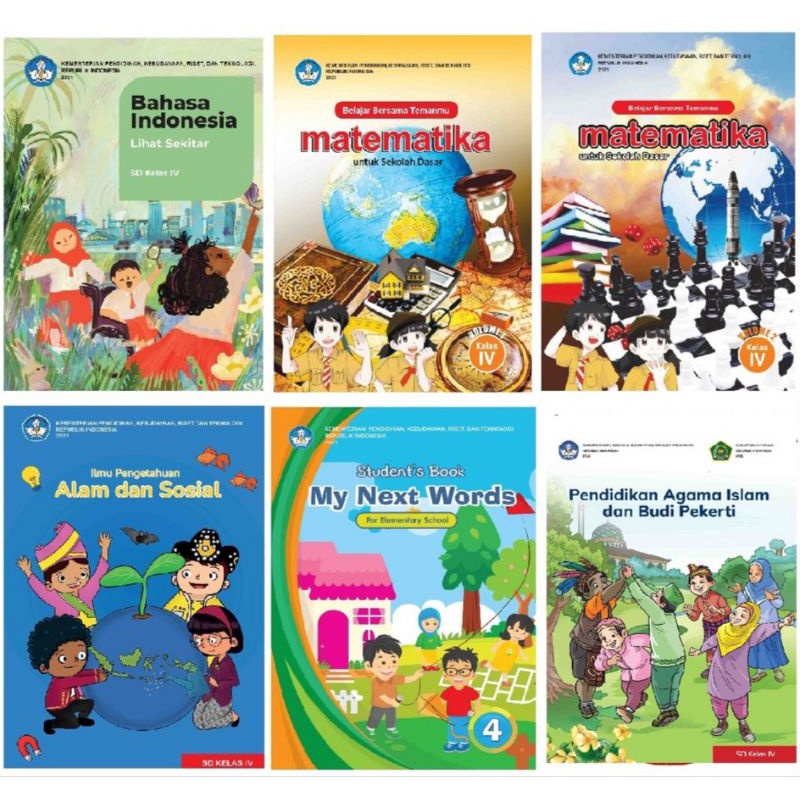 Jual Buku Paket SD - Kurikulum Merdeka - KELAS 4 - MTK VOL 1 & VOL 2- B ...