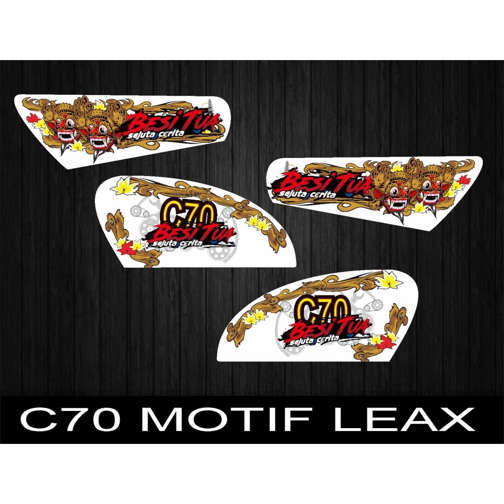 Jual STIKER STRIPING MOTOR C70 MOTIF LEAK | Shopee Indonesia