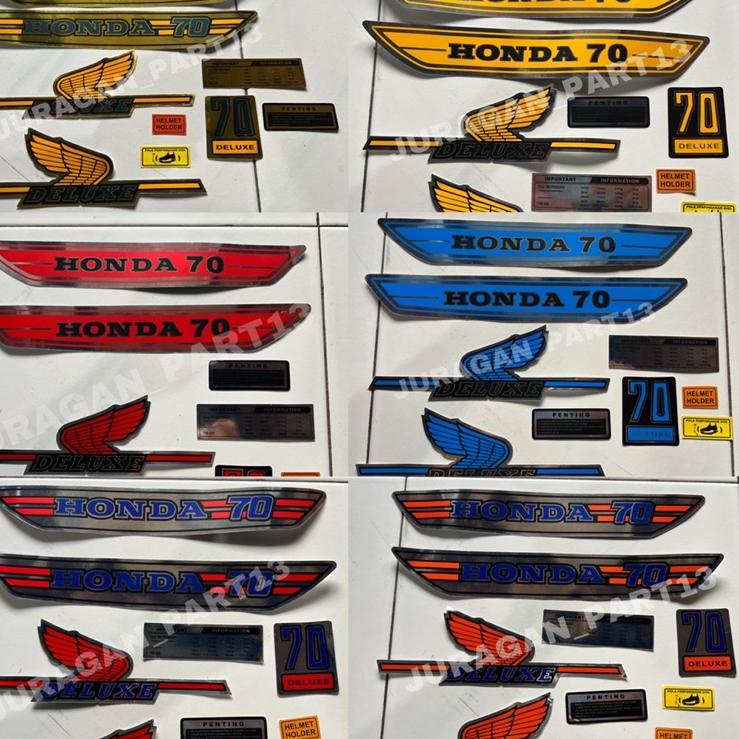 Jual MUT STRIPING STRIPPING STICKER STIKER LIST BODY HONDA C70 SET BODY ...