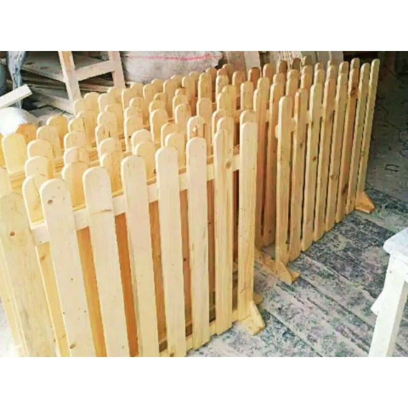 Jual PROMO PAGAR KAYU SOLID JATI BELANDA 100x100 | Shopee Indonesia