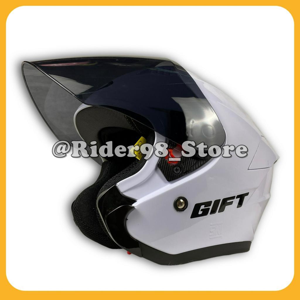 Jual Helmets Sepeda Motor Half Face Gift Sargon Solid Polos Original ...
