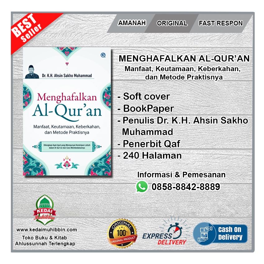 Jual MENGHAFALKAN AL-QUR'AN - Manfaat, Keutamaan, Keberkahan, Dan ...