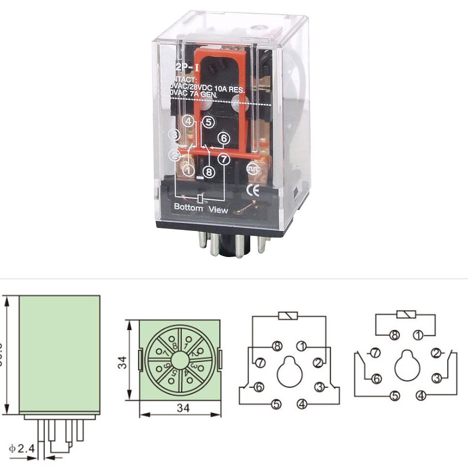 Jual [KODE CAZ0Q] RELAY MK2P OMRON 12V / RELAY MK2PN OMR 24 VOLT ...