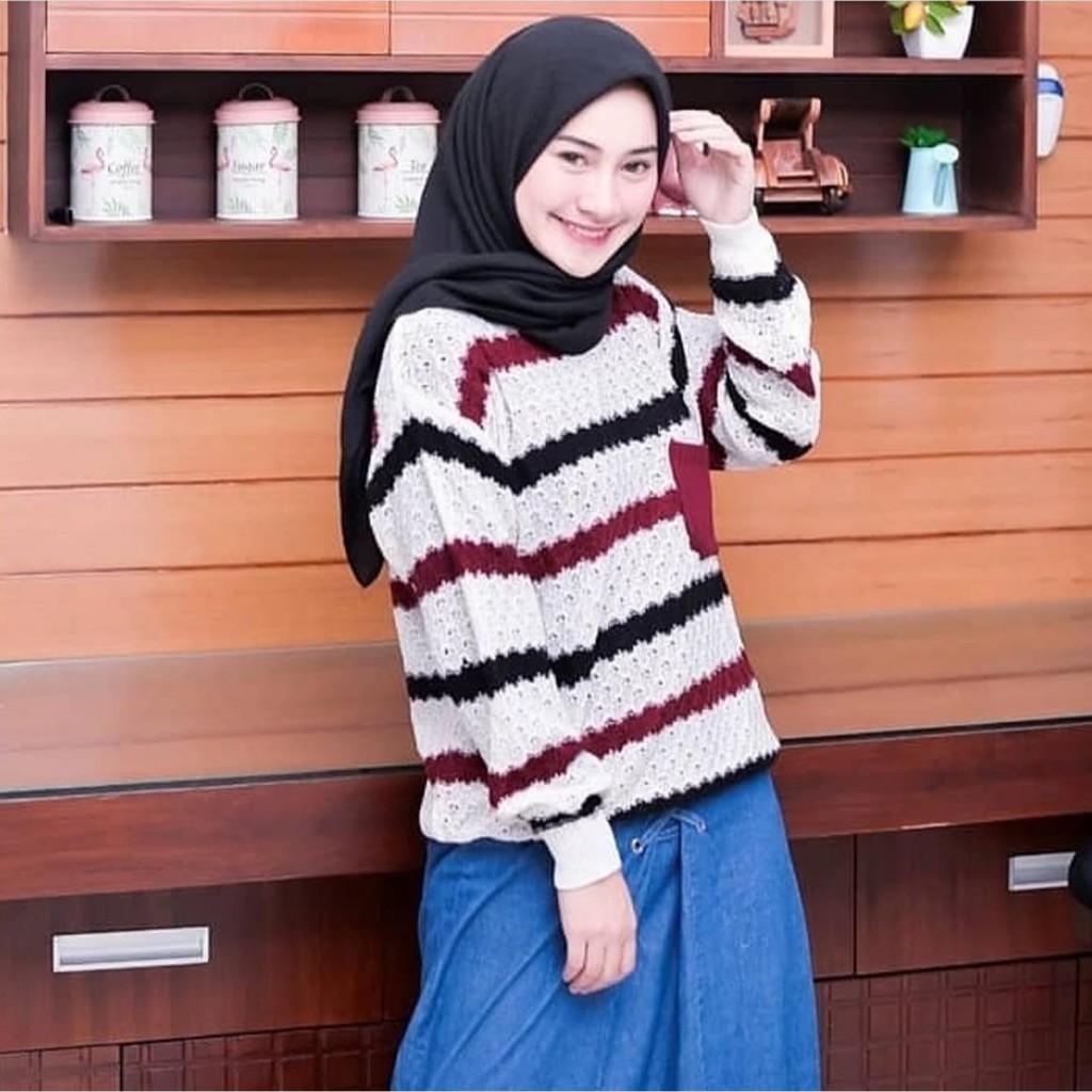 Jual SWEATER RAJUT/ BAJU RAJUT BELANG/ BAJU RAJUT MURAH/ BAJU RAJUT MODEL  SEKARANG/ BAJU RAJUT OOTD/ COD | Shopee Indonesia