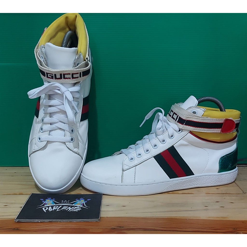 Gucci stripe ace high top deals