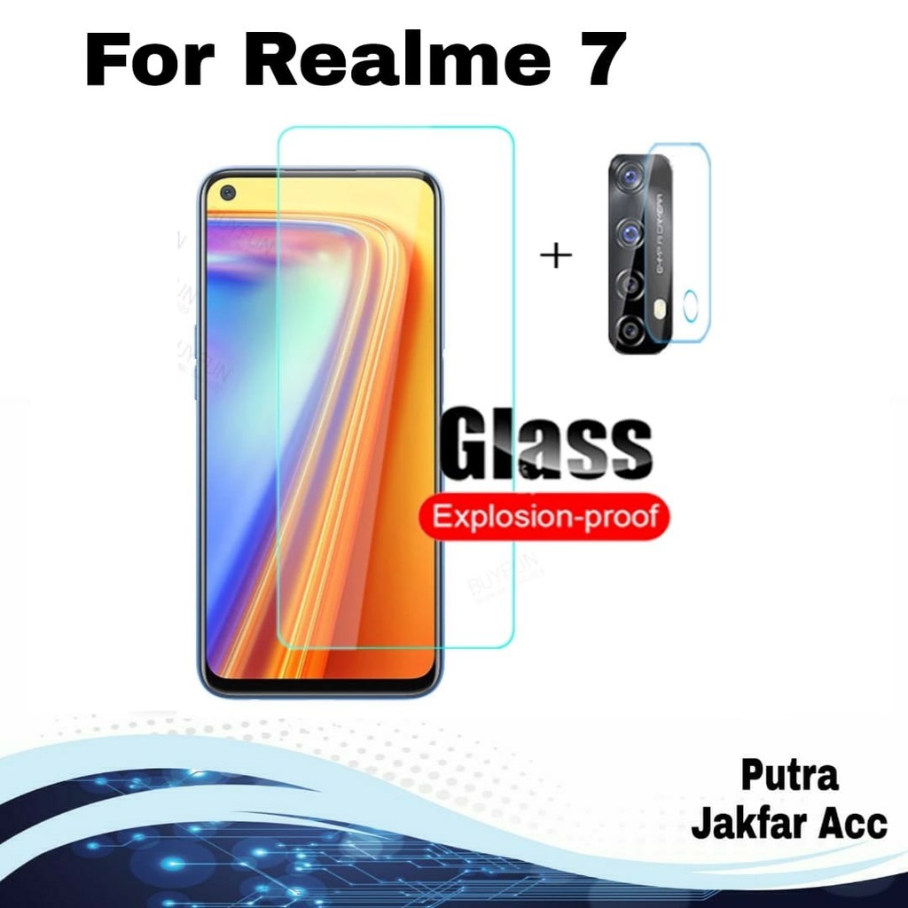 Jual Tempered Glass Layar REALME 7 2020 Dan Anti Gores Camera | Shopee ...