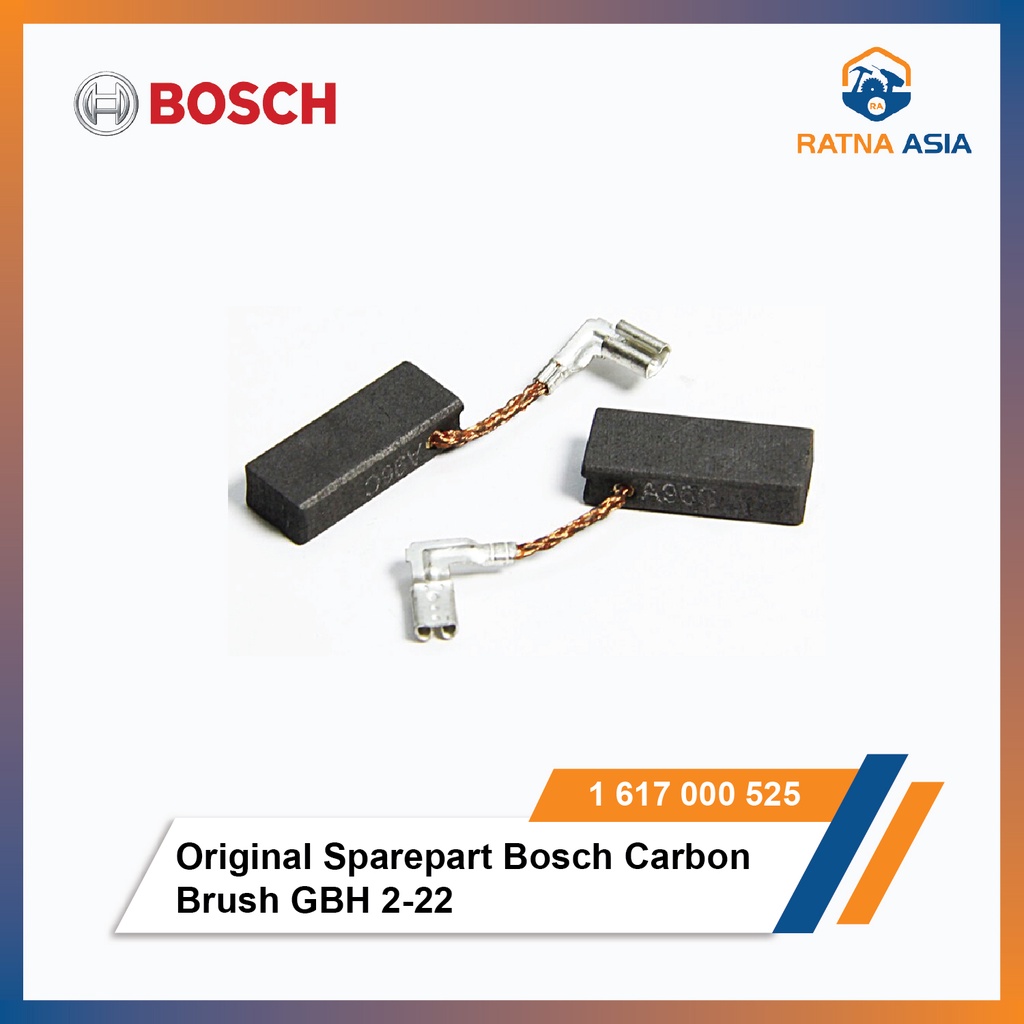 Lot De 2 Balais Charbons (Brosses) Pour Perceuse/Marteau Bosch GBH 2-22 S - Réf. VHBW - Neuf