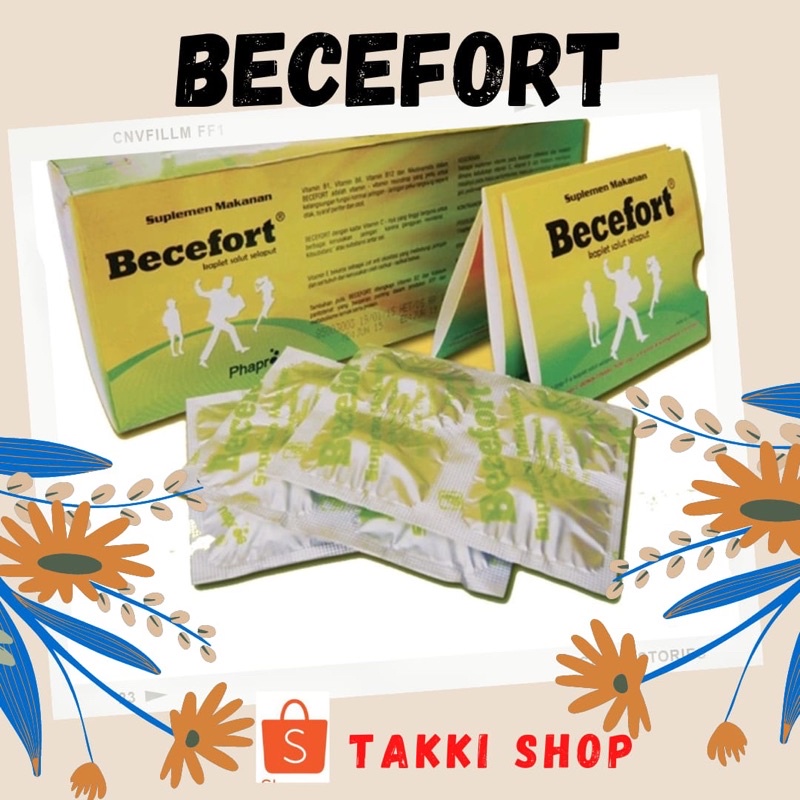 Jual Becefort Vit C (500mg),Vitamin B Complex & Vitamin E ( 30mg ...