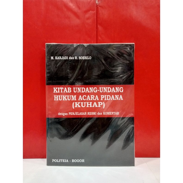 Jual BUKU KITAB UNDANG-UNDANG HUKUM ACARA PIDANA KUHAP (KARJADI ...