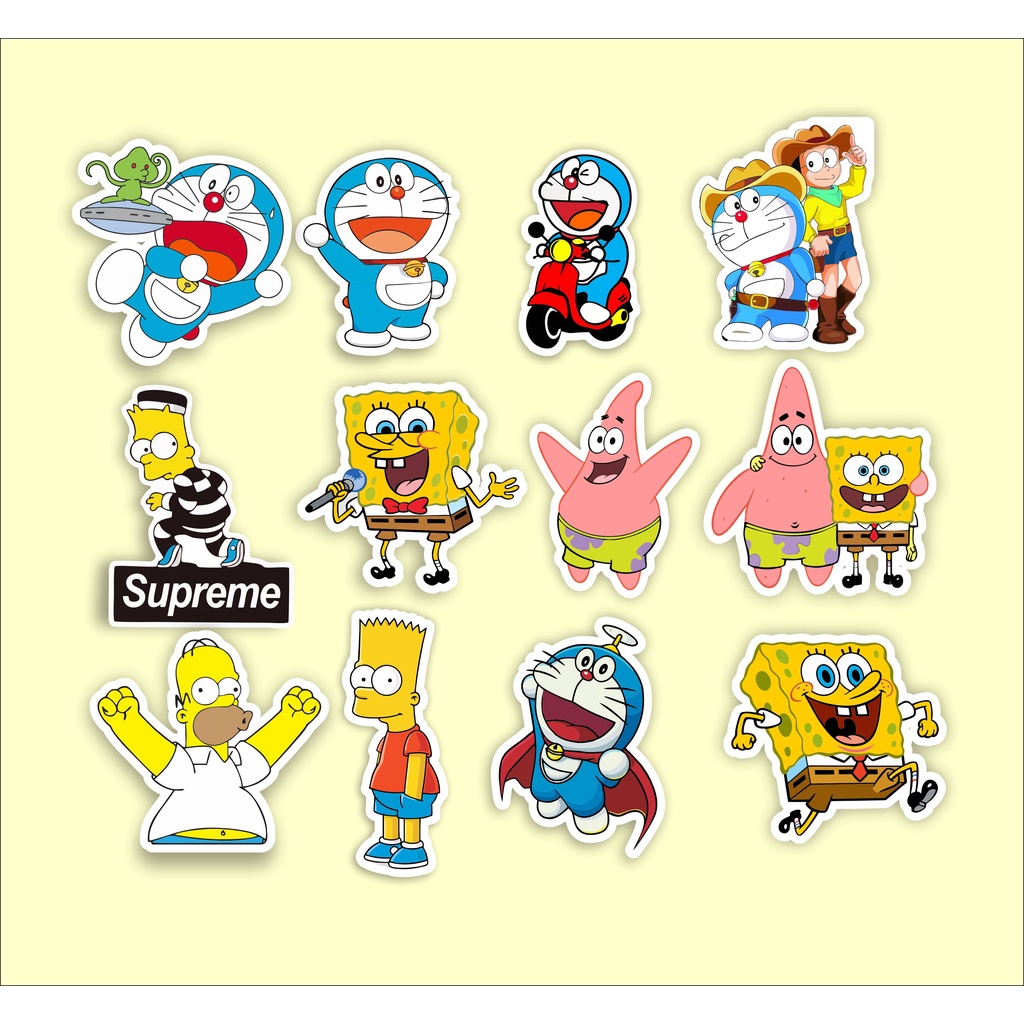 Jual Stiker Sticker Brand Distro Paket isi 12 Graftac Vinil Case Phone ...