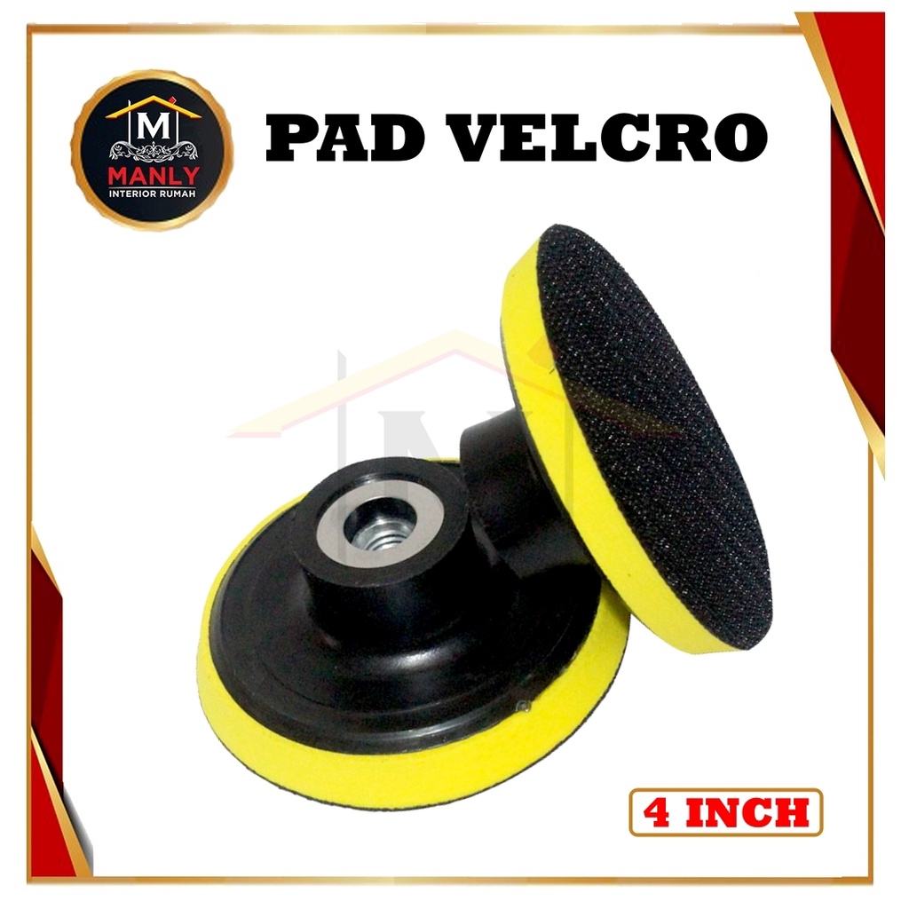 Jual Tatakan Amplas Velcro 4'' Inch - Velcro Grit Pad M10 / isi 1 pcs ...