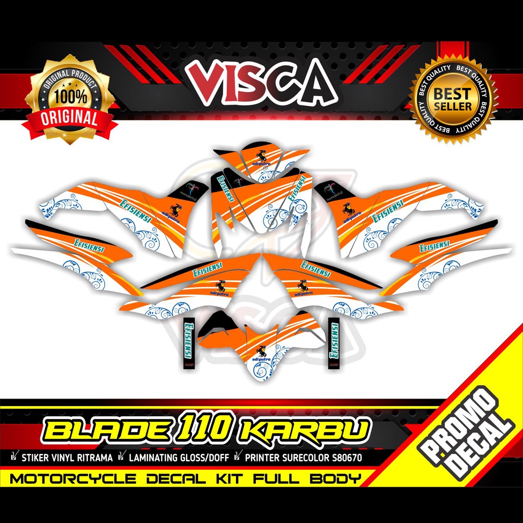 Jual Decal Blade 110 Old Full Body Stiker Motor Blade 110 Full Body