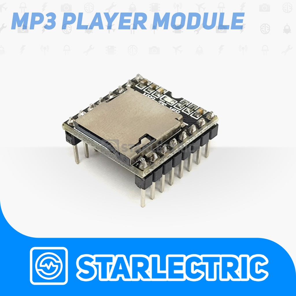 Jual DFPLAYER DF PLAYER MINI MP3 PLAYER MODUL ARDUINO MP3-TF-16P ...