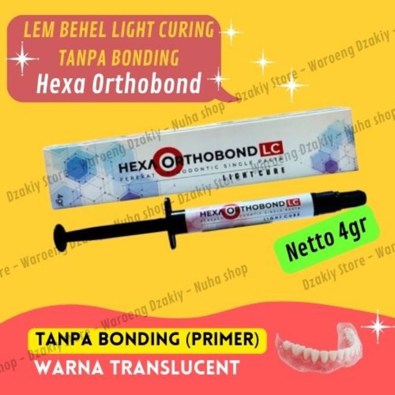 Jual Lem Behel Breket Light Curing Ortho Hexa Orthobond Orthobonding ...