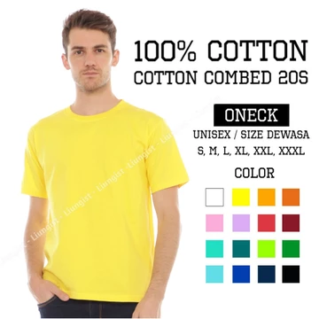 Kaos Polos Combed 20s UK XXXL (100 Cotton) Baju Polos Kaos Polos Tshirt Polos Tshirt Combed