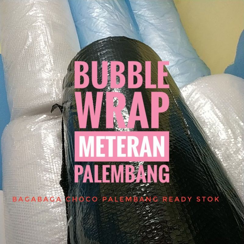 Jual khusus Warna hitam bubble wrap dijual meteran palembang plastik
